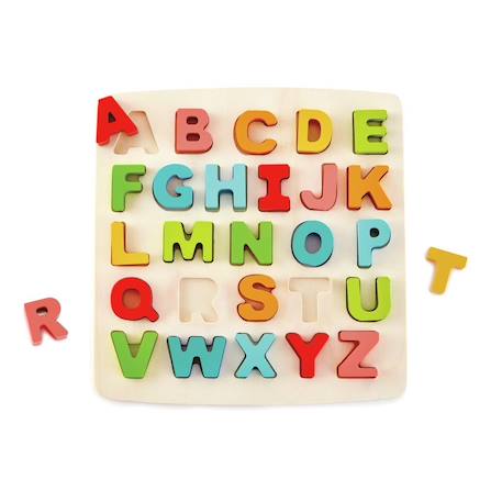 Puzzle à grosses pièces alphabet Multicolore 1 - vertbaudet enfant 