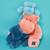 Peluche hippo hip chic terracotta 40 cm Rose 3 - vertbaudet enfant 