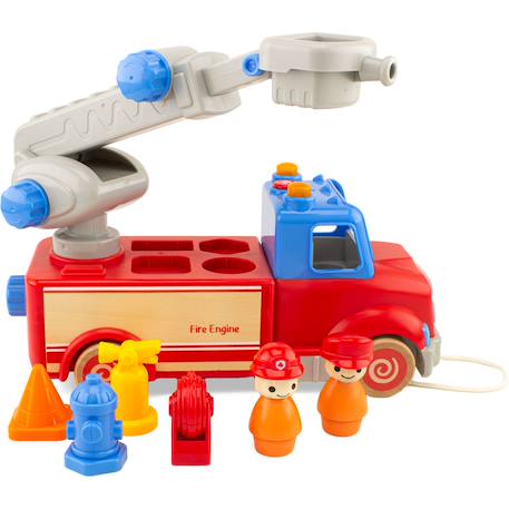 Routoudou - camion de pompier Rouge 2 - vertbaudet enfant 