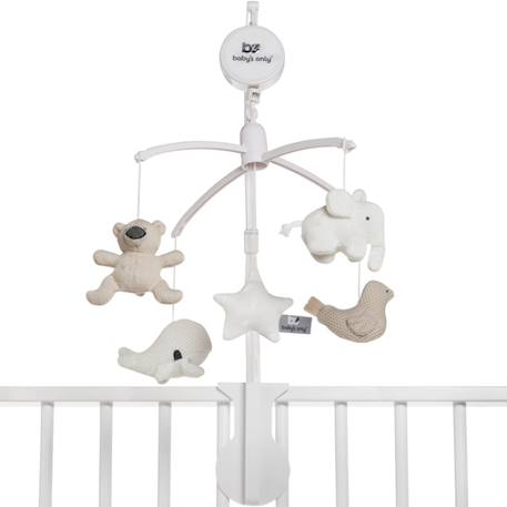 Mobile musical animaux vert d'eau Beige+Beige, marron, noir+Beige, rose, noir+Beige, vert d'eau+Vert d'eau 2 - vertbaudet enfant 