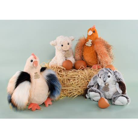 Peluche poule poulette 20 cm Orange 3 - vertbaudet enfant 