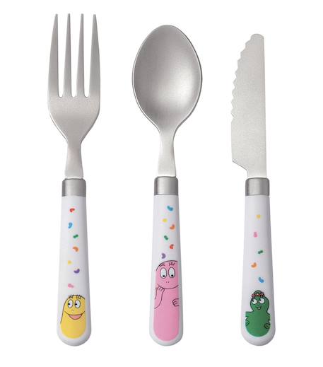 Couverts d'apprentissage barbapapa Blanc 1 - vertbaudet enfant 
