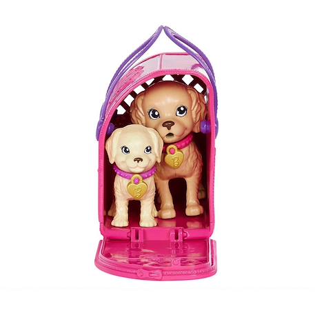 Barbie set de jeu d'adoption de chiots avec poupée brunette Multicolore 4 - vertbaudet enfant 