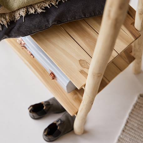 Portant enfant en bois de teck 160 kilim Naturel 4 - vertbaudet enfant 