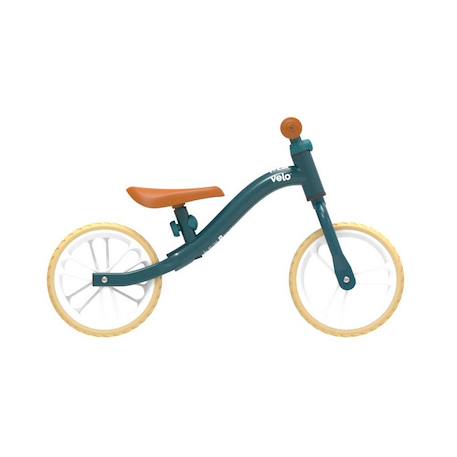 Draisienne junior, légère, équipée d'une double roue arrière Noir+Vert+Vert et maron 13 - vertbaudet enfant 