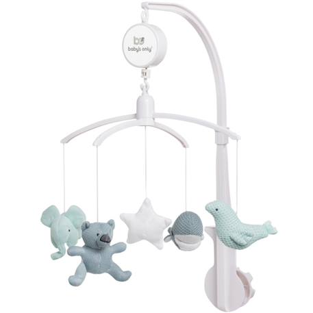 Mobile musical animaux vert d'eau Beige+Beige, marron, noir+Beige, rose, noir+Beige, vert d'eau+Vert d'eau 21 - vertbaudet enfant 