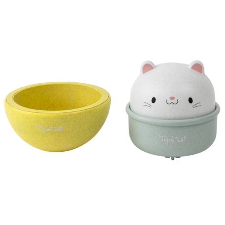 Chat culbuto et véhicule à friction Jaune 4 - vertbaudet enfant 