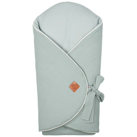 Couverture d'emmaillotage évolutive en gaze de coton jeanne Beige+Blanc+Blanc à pois or+Bleu+Camel+Camel à pois or+Écru+Terracotta+Vert de gris 49 - vertbaudet enfant 
