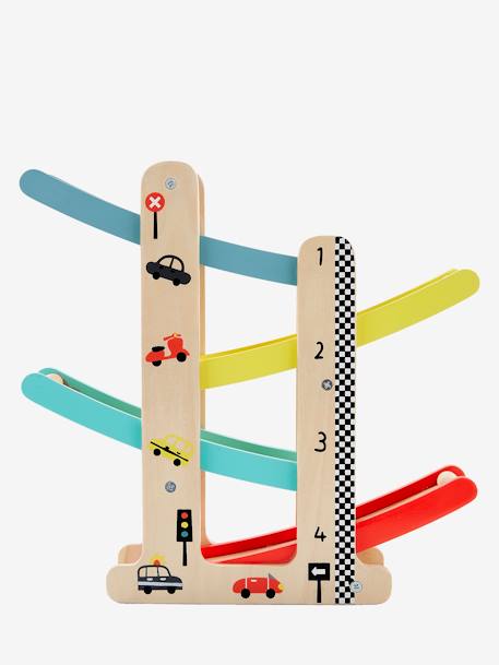 Toboggan à voitures en bois FSC® multicolore 4 - vertbaudet enfant 