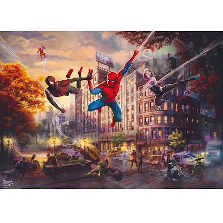 Puzzle marvel spider-man et ses amis 1000 pcs Noir 2 - vertbaudet enfant 