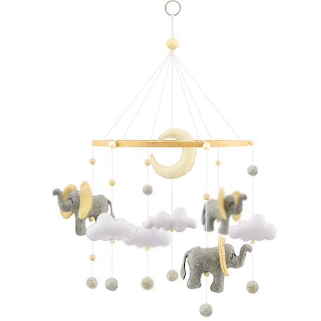 Mobile les éléphants Gris 1 - vertbaudet enfant 