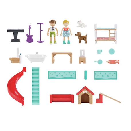 Maison de poupées interactive avec sons Multicolore 6 - vertbaudet enfant 