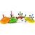 Lot de 6 toupies animaux Rouge 1 - vertbaudet enfant 