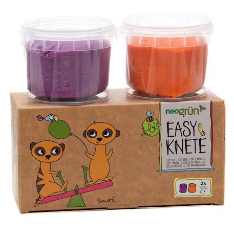 Set de pâte à modeler orange et violet Multi-coloured 1 - vertbaudet enfant 
