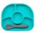 Assiette à compartiments ventousée et cuillère en silicone Bleu+Rose 1 - vertbaudet enfant 