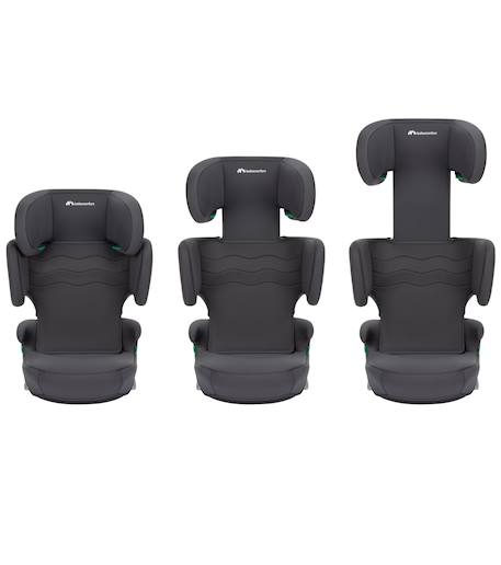 Siège auto réhausseur i-size hera i-fix Graphite minéral+Noir minéral 2 - vertbaudet enfant 