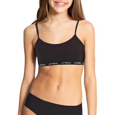 Brassière fille my petit prix  fille Noir+Rouge minéral 2 - vertbaudet enfant 