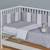 Tour de lit modulable et réversible stella Stella, imprimé étoiles blanc, gris 5 - vertbaudet enfant 