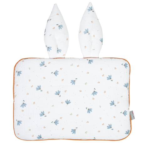 Oreiller extra plat lapin Bleuet imprimé floral 1 - vertbaudet enfant 