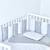 Tour de lit modulable et réversible stella Stella, imprimé étoiles blanc, gris 4 - vertbaudet enfant 