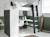 Lit mezzanine + armoire & bureau opus Blanc et bois+Bleu nuit+Mousse 7 - vertbaudet enfant 