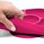 Assiette à compartiments ventousée et cuillère en silicone Bleu+Rose 10 - vertbaudet enfant 