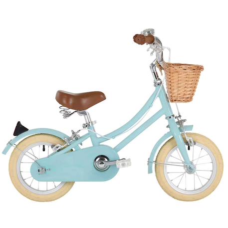 Vélo Enfant 12 Pouces KEESUNG Jaune - Avec Stabilisateurs, Panier Et Sonnette
