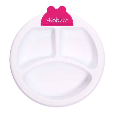 Assiette chauffante à compartiments et ventousée Bleu+Rose+Vert 7 - vertbaudet enfant 