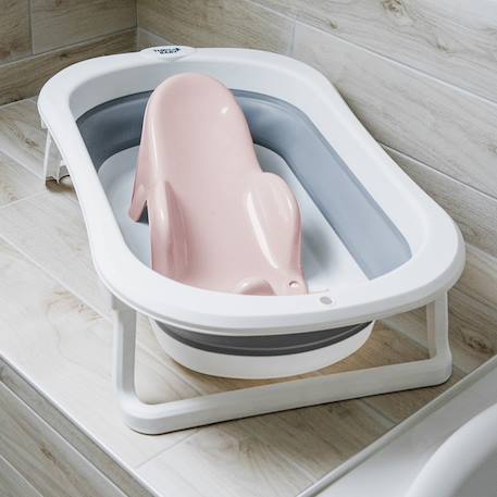 Transat de bain atoll Bleu océan+Gris charme+Rose poudré+Vert céladon 12 - vertbaudet enfant 