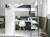 Lit mezzanine + armoire & bureau opus Blanc et bois+Bleu nuit+Mousse 8 - vertbaudet enfant 