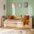 Lit banquette avec lit gigogne bois massif hêtre naturel  arsène Bois naturel 1 - vertbaudet enfant 