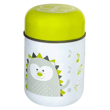 Boîte à repas isotherme et sa cuillère hibou Bleu+Jaune 9 - vertbaudet enfant 