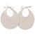 Lot de 2 bavoirs naissance en gaze de coton beige rayé galet Beige, blanc 1 - vertbaudet enfant 