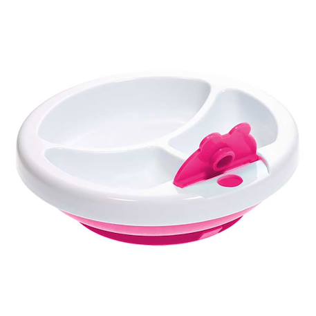 Assiette chauffante à compartiments et ventousée Bleu+Rose+Vert 9 - vertbaudet enfant 