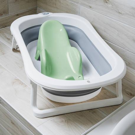 Transat de bain atoll Bleu océan+Gris charme+Rose poudré+Vert céladon 17 - vertbaudet enfant 