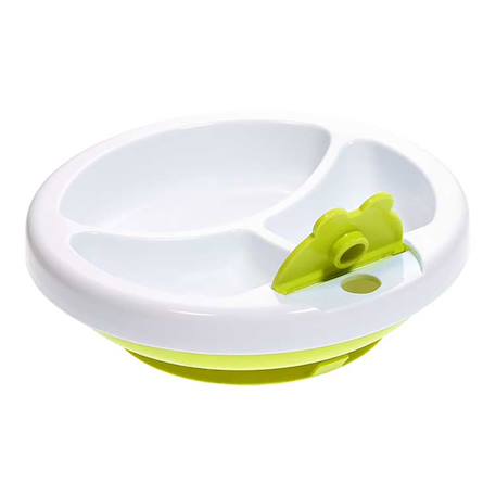 Assiette chauffante à compartiments et ventousée Bleu+Rose+Vert 17 - vertbaudet enfant 