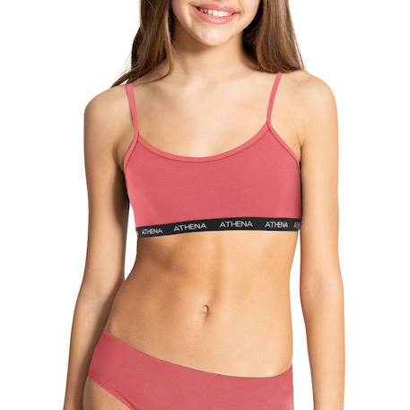 Brassière fille my petit prix  fille Noir+Rouge minéral 6 - vertbaudet enfant 