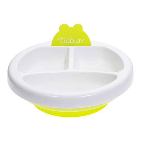 Assiette chauffante à compartiments et ventousée Bleu+Rose+Vert 14 - vertbaudet enfant 