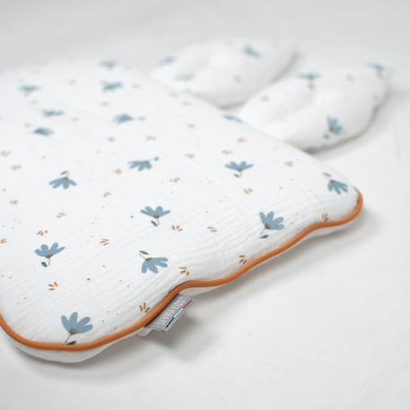 Oreiller extra plat lapin Bleuet imprimé floral 3 - vertbaudet enfant 
