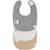 Lot de 3 bavoirs naissance gris foncé-gris clair-nature mélange Gris, marron 3 - vertbaudet enfant 