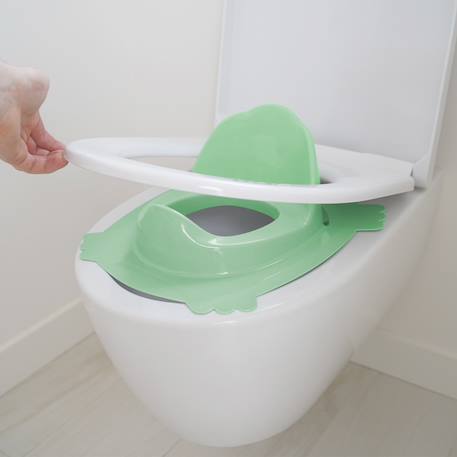 Réducteur de wc luxe Émeraude+Fleur bleue+Gris charme+Rose poudré+Vert céladon 22 - vertbaudet enfant 