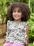 Blouse plastron en gaze imprimée fille vert sauge 1 - vertbaudet enfant 