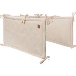 Linge de maison et décoration-Linge de lit bébé-Tour de lit cosy knit biscuit (pour lits 60 x 120 ou 70 x 140 cm)