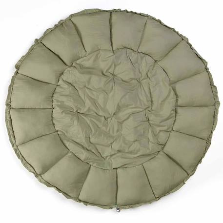 Tapis d'éveil & sac à jouets 3 en 1 bloom en coton Beige+Jaune moutarde+Marron foncé+Noir & Blanc+Rose+Vert 31 - vertbaudet enfant 