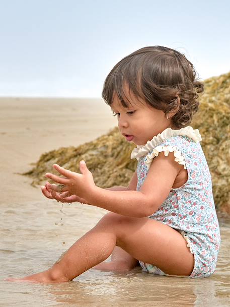 Maillot de bain bébé fille 1 pièce ouverture dos Imprimé 6 - vertbaudet enfant 