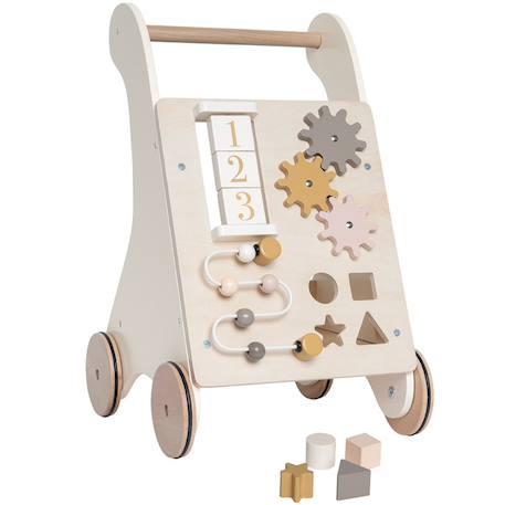 Chariot d'activité Beige, rose, gris+Gris 1 - vertbaudet enfant 