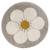 Tapis chambre enfant rond bohemian daisy Beige+Gris+Multicolore 2 - vertbaudet enfant 