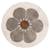 Tapis chambre enfant rond bohemian daisy Beige+Gris+Multicolore 7 - vertbaudet enfant 