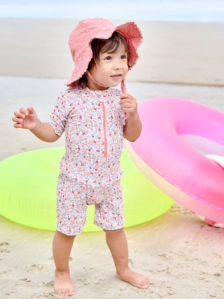 Combinaison de bain anti UV bébé fille avec couche intégrée Imprimé 1 - vertbaudet enfant 