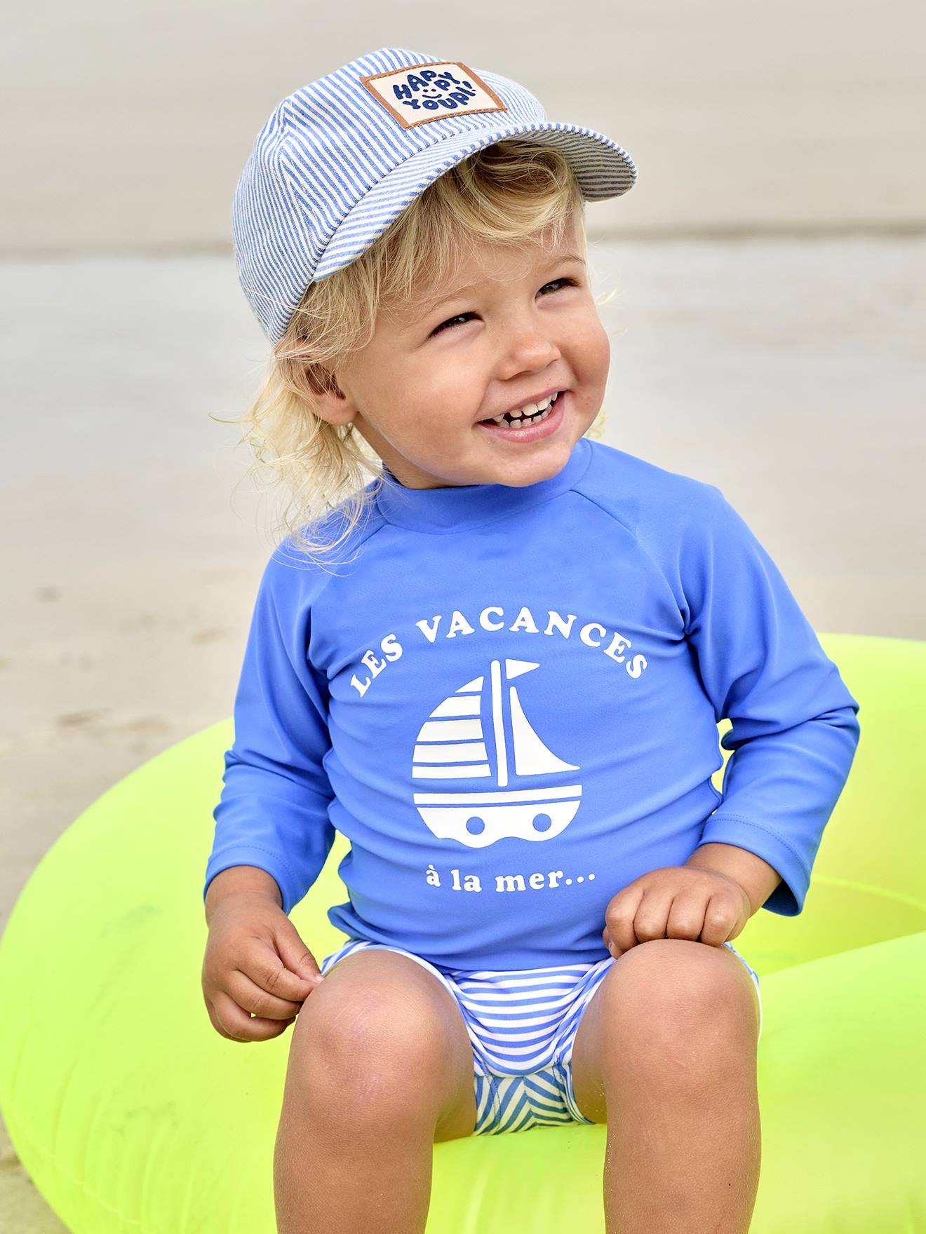 Maillot De Bain Bébé Garçon 2 Pièces Anti-UV - T-shirt Manches Longues Et Short, Polyester-spandex, Idéal Piscine Plage - 7